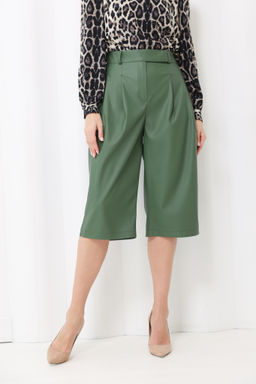 Шорты брючные из экокожи - Looklikecat фото 4