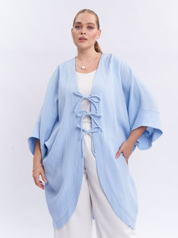 Кардиган из муслина KA01401BLU15