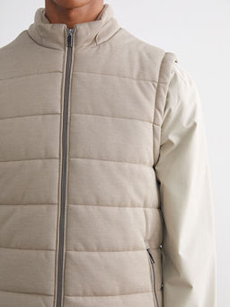 Slim Fit Dik Yaka Erkek ?i?me Yelek