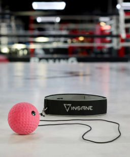 Мяч боевой INSANE IN24-FB102 на резинке, красный  фото 5