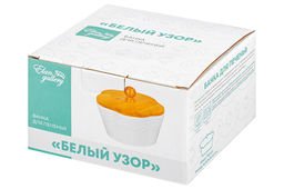 Банка д/печенья 14,8*14,8*11,5 см 760 мл Белый узор с дерев. крышкой - Elan gallery фото 9