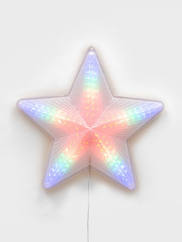 ULD-H4748-045/DTA MULTI IP20 STAR Фигура светодиодная Звезда. 47х48 см. Подвесная. 45 светодиодов. Красный, зеленый, синий свет. Провод прозрачный. TM Uniel. - Volpe фото 3