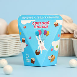 Печенье с предсказанием Светлой пасхи с кроликом, 6 г - Кондимир фото 2