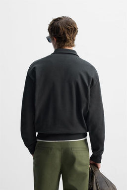 POLO SWEATSHIRT WITH ZIP - Zara фото 11