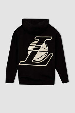 DeFactoFit Толстовка комфортного кроя с капюшоном NBA Los Angeles Lakers  фото 9