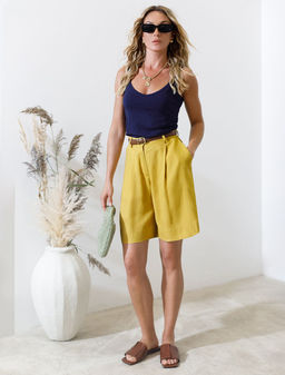 Топ из премиального хлопка с эластаном