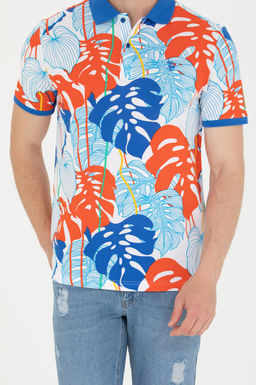 U. S. Polo Assn Мужская белая футболка с воротником-поло - U.s. polo assn фото 6