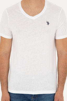 Футболка мужская U.S. Polo Assn белая хлопок  фото 13