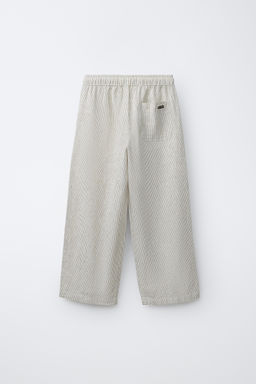 PANTAL?N PIJAMERO RAYAS / Crudo - Zara фото 4