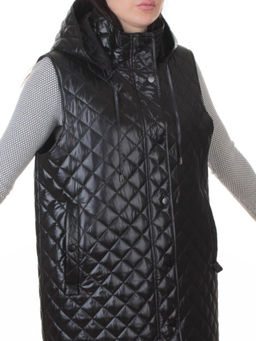 802 BLACK Жилет утепленный женский (50 гр. синтепон) - Fashion фото 2