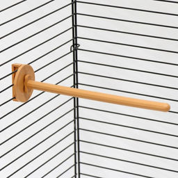 Жёрдочка в клетку для птиц, бежевая - Пижон фото 3