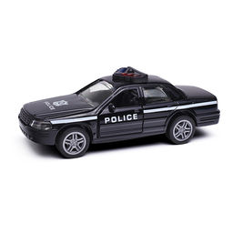 Чёрная инерционная служебная машинка Купе die-cast,1:32, открывающиеся двери