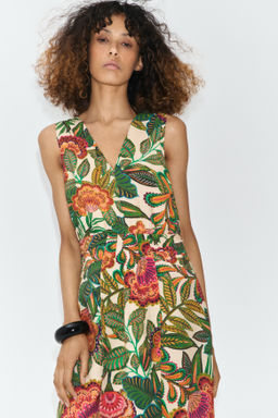 Vestido midi con escote en V - H&m фото 7