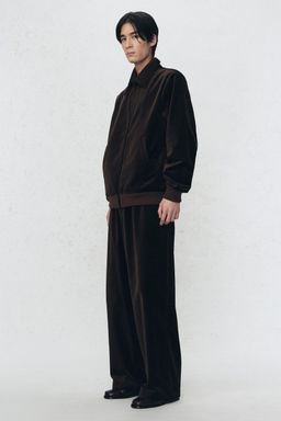 RELAXED FIT VELVET TROUSERS SOSHIOTSUKI X ZARA фото 3