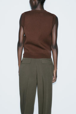 PLAIN KNIT VEST - Zara фото 4