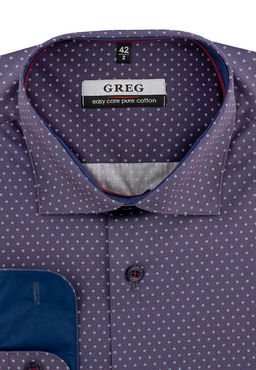 Сорочка мужская длинный рукав GREG 223/131/237/Z/1p