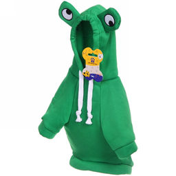 Кофта - толстовка с капюшоном для собак мелких пород "МОДНЫЙ БРО", лягушёнок, размер 2XL (62*45*26см) Ultramarine