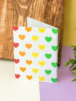ОБЛОЖКА ДЛЯ ПАСПОРТА "Multicolored hearts", плотность 600 мкм