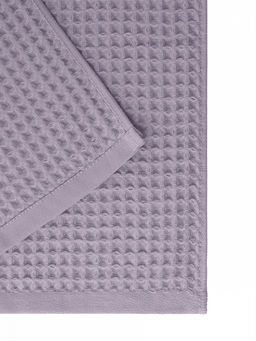 Полотенце для лица 50x90 лавандовый вафельное полотно