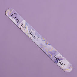 Цена за 3 шт. Пилка для ногтей «Сияй ярче всех!», прямая, 180/240 грит, 18 см, разноцветная