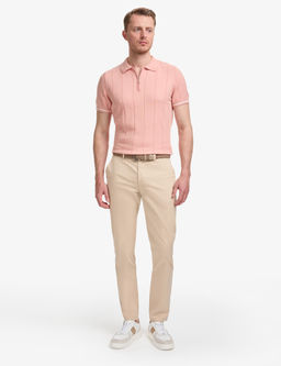Bej Slim Fit Basic Kanvas Pantolon