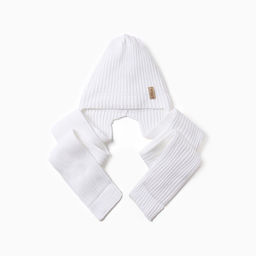 Шапка - шарф MINAKU, размер 56-58, цвет белый