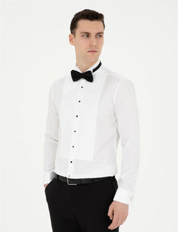 Beyaz Slim Fit Smokin G_mlek