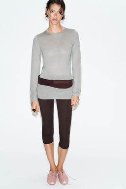 JERSEY PUNTO FINO CON LANA / Gris perla