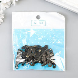 Замок металл для шкатулки «Старинный», набор 4 шт., 3.8×2.8×0.5 см