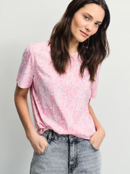 Футболка из хлопка с принтом / Zarina