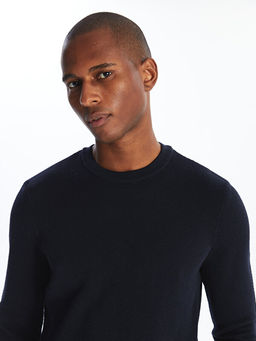 Bisiklet Yaka Erkek Triko Kazak