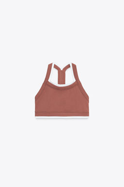 DOUBLE LAYER SPORTY TOP - Zara фото 6