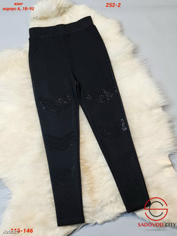 Детские брюки со стразами