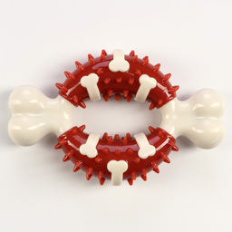 Игрушка для собак Кость Пижон Premium, 12,5 см, TPR+нейлон  фото 2