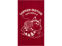 6с103.412ж1 Клубочек(бордо) Полотенце махровое 50х90см