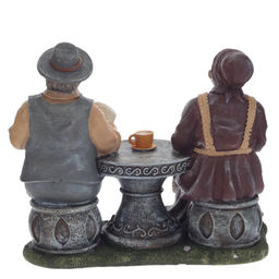Фигурка декоративная "Бабушка с дедушкой", L20 W11 H17 см, 2в.