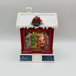 Новогодний декор стекло - Новогодний дом 20 см (арт. 9181-4) в ассортименте - Ип лебедев о.ю фото 11