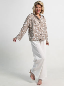 Пыльник Летний день (бело-коричневый) Б15152-8М - Lt collection фото 9