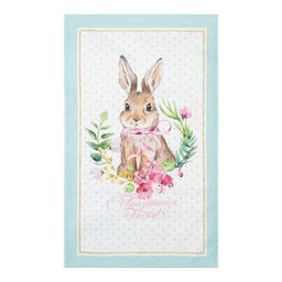 Полотенце Этель Пасхальный кролик 40х73 см, 100% хл, саржа 190 гр/м2  фото 2