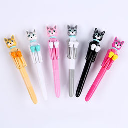 Цена за 24 шт. Ручка - прикол «Котик», боксёр, синие чернила, МИКС