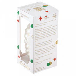 Елочная игрушка фигурка стеклянная Шишка большая 1 h12см, ручная художественная роспись, подарочная упаковка (Россия) - Домашняя мода фото 3