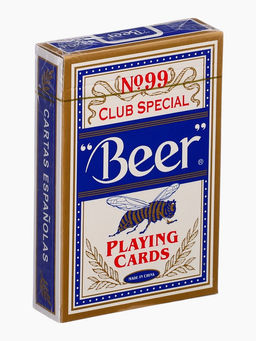 Цена за 2 шт. Карты игральные 54 шт. Beer, размер 5.7×8.7 см, синяя рубашка