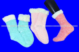 3 ПАРЫ - Носки женские с "тормозами" внутри с мехом