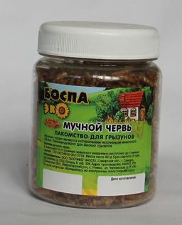 БОСПА ЭКО лак. Мучной червь банка 40 г