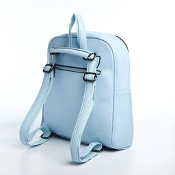 Рюкзак-сумка женский Vespera на молнии, с карманами, голубой