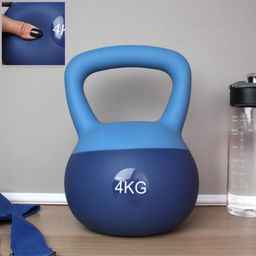 Гиря мягкая Woohooo Soft Power/ 4 кг/ фиолетовый / уп1