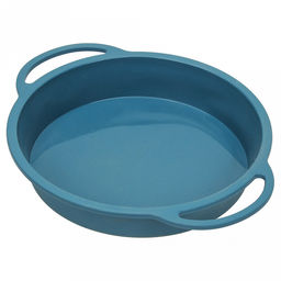 "Лагуна" Форма силиконовая для выпекания "Классическая" 30,5х25см h4,3см, с металлическим каркасом, с ручками, цвет - темно-бирюзовый (Китай)