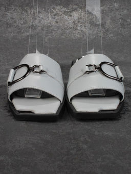 08-PEY184-3 BLACK/GRAY Босоножки женские (натуральная кожа) - No name фото 6