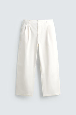 PANTAL?N WIDE FIT PLIEGUES / Crudo - Zara фото 7