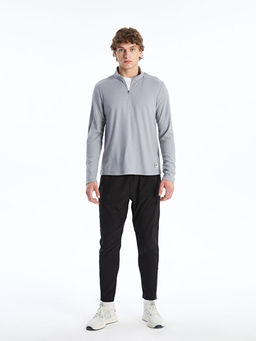 Dik Yaka Erkek Sweatshirt